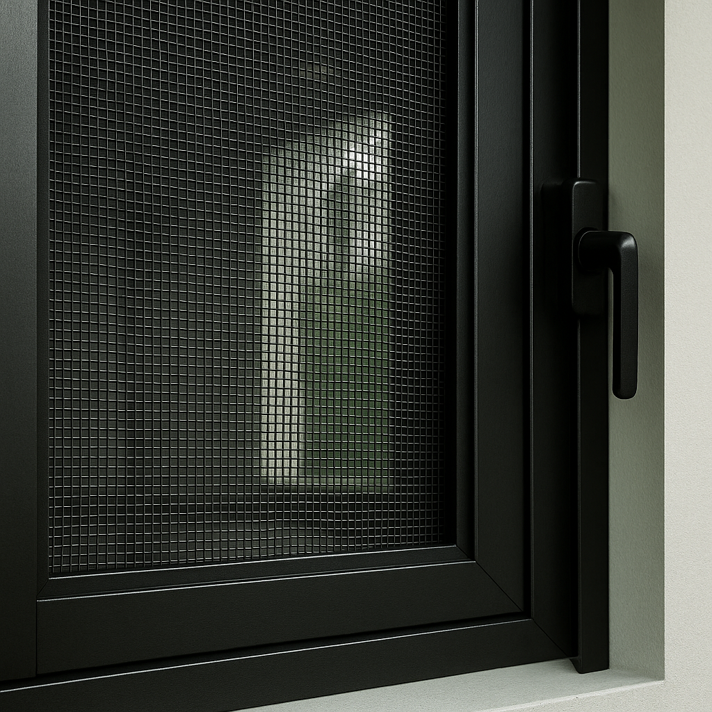 Security mosquito net installed on sliding window by TRK Home Traders